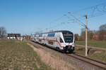 Als IC 2271 von Rostock Hbf nach Dresden Hbf war Tz 4114 ( Dresden Elbland ) am 05.04.2020 unterwegs.