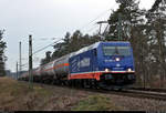 Kesselzug mit 185 409-0 unterwegs in Thießen (Coswig (Anhalt)) Richtung Wiesenburg(Mark).
Viele Grüße zurück an den Tf!

🧰 Raildox GmbH & Co. KG
🚩 Bahnstrecke Wiesenburg–Roßlau (KBS 207)
🕓 5.12.2020 | 15:40 Uhr