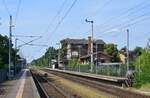 Blick auf den Bahnhof Brück.