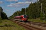 am 15.06.2020 fuhr 429 030 als Ersatzzug für eine Ausgefallene Dosto Traktion von Stralsund bis nach Bernau um von dort aus wieder Leer zurück zu fahren. Auf dem Bild ist er kurz vor Biesenthal