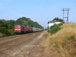 232 571 und 232 230 mit EC 41 in Trebnitz (30.07.2006)