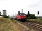 232 209 mit EC 45 in Gusow (30.07.2006)