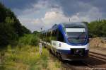 VT 738 von der NEB als NE26 (NEB 5172) nach Berlin-Lichtenberg in M�ncheberg(Mark).
