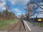 Am Lottscheesee gelegen die gleichnamige Station.Aufnahme vom 08.April 2016.