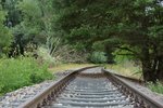 Blick in Richtung Abzweig der strategischen Bahn bi Rathenow.