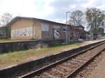 Bahnhofsgebäude von Joachimsthal am 01.Mai 2017.