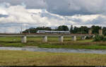 1442 114 (Bombardier Talent 2) befährt die eingleisige Elbebrücke in Torgau.

🧰 S-Bahn Mitteldeutschland (DB Regio Südost)
🚝 S 37437 (S4) Falkenberg(Elster)–Markkleeberg-Gaschwitz
🚩 Bahnstrecke Halle–Cottbus (KBS 219)
🕓 28.8.2021 | 13:12 Uhr