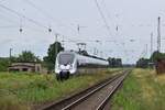 1442 304 fährt in Annaburg ein.