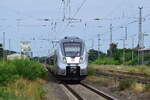 1442 306 fährt als RB51 nach Falkenberg in Jessen ein.

Jessen 27.07.2023