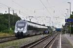 1442 306 fährt als RB51 nach Lutherstadt Wittenberg in Jessen ein.

Jessen 27.07.2023