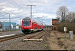 DABpbzfa 762.0 mit Schublok 143 168-3 in Halle (Saale), Zöberitzer Weg.

🧰 S-Bahn Mitteldeutschland (DB Regio Südost)
🚝 S 37910 (S9) Eilenburg–Halle(Saale)Hbf
🚩 Bahnstrecke Halle–Cottbus (KBS 219)
🕓 6.3.2021 | 12:20 Uhr
