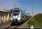 Nachschuss auf 1442 664 (Bombardier Talent 2) der S-Bahn Mitteldeutschland (MDSB II | DB Regio Südost) als S 37919 (S9) von Halle(Saale)Hbf nach Eilenburg, die den Hp Delitzsch ob Bf auf der