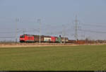 Keine zehn Minuten später folgt der nächste Coilzug bei Peißen Richtung Halle (Saale) - diesmal mit 189 057-3 (Siemens ES64F4).

🧰 DB Cargo
🚩 Bahnstrecke Halle–Cottbus (KBS 219)
🕓 25.2.2021 | 14:34 Uhr