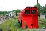 Ein Schneepflug Typ  Meiningen  abgestellt im Bereich des ehemaligen Bw Kamenz (Aufnahme vom 01.07.2011)
