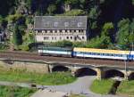 Elbe-Labe-Sprinter Bad Schandau-Decin im August 2007 bei Schmilka-Hirschmhle