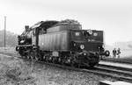 16.06.1984 Dampflok-Sternfahrt von Dresden, Zwickau und Hoyerswerda nach Dürröhrsdorf. Der Zug von Zwickau ist über Pirna mit 50 849, 38 205 und 01 137 eingefahren. Nun rangiert 38 205 in eine fotogene Position.