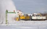 Sebnitztalbahn: ITL 111 001 & Schneefr�se in Neustadt,  Schnee ohne Ende - aber da erz�hl ich ja nichts neues ;-)  Die Bahn wird froh sein, dass es nun vorl�ufig (?) vorbei ist mit den heftigen