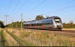 1442 666 (Bombardier Talent 2) beschleunigt aus Hohenthurm.