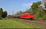 Kesselzug mit 145 089-9 unterwegs in Brehna Richtung Bitterfeld.