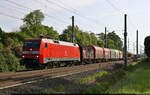 EZ mit 152 122-8 (Siemens ES64F) unterwegs in Brehna Richtung Halle (Saale).