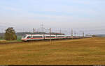 812 023-1 (Tz 9023) bewegt sich bei Hohenthurm auf Halle (Saale) zu.