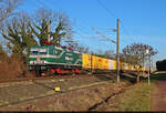 Das gibt's nur einmal: 143 841-5  Mathias  am DHL-Container-Express von Großbeeren nach Frankfurt am Main, nicht schlecht staunend fotografiert in Brehna.