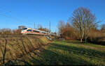 403 523-4 (Tz 323  Schaffhausen ) ist gerade durch Brehna gerauscht.

🧰 DB Fernverkehr
🚝 ICE 1109 (Linie 8) Berlin Gesundbrunnen–München Hbf
🕓 19.1.2025 | 14:12 Uhr