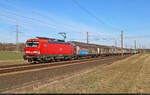 EZ mit 6193 393-6 (Siemens Vectron) unterwegs bei Hohenthurm Richtung Halle (Saale).