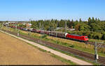 Einen langen Gemischtwarenladen liefert 185 252-4 der Zugbildungsanlage (ZBA) Halle (Saale) zu. Auf H�he der Osttangente am Birkhahnweg erh�lt der Zug Einfahrt.

🧰 DB Cargo
🕓 19.8.2025 | 17:12 Uhr