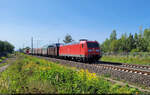 EZ mit 185 166-6 unterwegs in Hohenthurm Richtung Bitterfeld.

🧰 DB Cargo
🕓 8.9.2023 | 15:15 Uhr