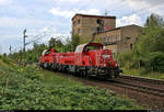 261 082-2 und 261 065-7 (Voith Gravita 10 BB) DB als Lokzug fahren in Gommern auf der Bahnstrecke Biederitz–Trebnitz (KBS 254) Richtung Biederitz.