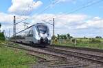 1442 305 passiert die ehemalige Verbindungskurve nach Barby in Richtung Zerbst. 

Güterglück 22.07.2020