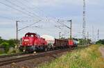 261 020 kommt mit der Übergabe nach Rodleben durch Güterglück gen Zerbst gefahren.

Güterglück 24.07.2020