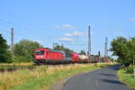 187 204 zieht einen Mischer durch Güterglück in Richtung Magdeburg.

Güterglück 18.07.2023
