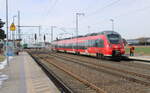 DB Moseltalbahn 442 208  Winningen  als Tfzf Richtung Magdeburg, am 20.02.2026 in Rodleben.
