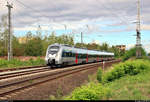 1442 306 (Bombardier Talent 2) der Elbe-Saale-Bahn (DB Regio Südost) als RE 16105 (RE13) von Magdeburg Hbf nach Leipzig Hbf erreicht in Kürze den Bahnhof Gommern auf der Bahnstrecke