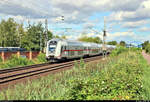 DBpbzfa 668.2 mit Schublok 146 577-2 DB als IC 2035 (Linie 56) von Norddeich nach Leipzig Hbf fährt in Gommern auf der Bahnstrecke Biederitz–Trebnitz (KBS 254).