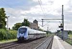 1442 303 fährt in Zerbst ein als RE13 nach Magdeburg.