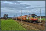 185 602-0 der HSL Logistik am 25.02.2017 bei Rodleben.