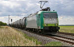 Kesselzug mit 185 543-6 unterwegs in Lübs(Magdeburg) Richtung Biederitz.

🧰 ITL Eisenbahngesellschaft mbH (ITL)
🕓 11.6.2022 | 11:07 Uhr