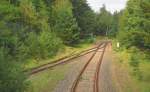 Die Abzweig Ferropolis (links) an der KBS 257 nach Dessau, bei Oranienbaum.
