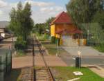 Die KBS 257 in Fahrtrichtung Dessau, am Hp Dessau Waldersee; 14.09.2011