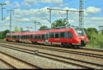 442 619  Potsdam Park Sanssouci  (Bombardier Talent 2) von DB Regio Nordost als RB 18668 (RB21) von Potsdam Griebnitzsee, außerplanmäßig jedoch erst ab Potsdam Hbf, nach Wustermark erreicht den Bahnhof Golm auf dem Berliner Außenring (BAR | 6068).
Aufgenommen am Ende des Bahnsteigs 2.
[18.7.2019 | 14:00 Uhr]
