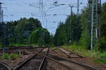 Blick auf den ehemaligen Abzweig auf die ehemalige Kanonenbahn von Wiesenburg nach Güterglück. 1994 wurde der Abschnitt für den ICE 2 ab Nedlitz bis Güterglück Gleisig ausgebaut und elektrifiziert. Nur 10Jahre später nach der fertig Stellung der Schnellfahrstrecke ging der Glanz dieser Strecke immer mehr verloren bis sie 2004 entgültig stillgelegt wurde. Bild wurde vom BÜ gemacht.

Wiesenburg 01.08.2017