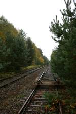 Auch zweispurige , elektrifizierte Strecken sind von der Stillegung nicht verschont geblieben...Zwischen Belzig und Gterglck  18.10.2013 11:30 Uhr