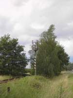 berreste des bergangssicherungssignal an der Stadtgrenze Forst.