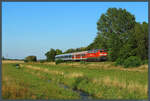 Als zweiter Umlauf der Ersatzzüge auf dem RE 21 ist 218 451-3 der Lappwaldbahn Cargo am 24.08.2022 Richtung Magdeburg unterwegs.