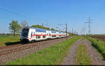 DBpbzfa<sup>668.2</sup>  Nationalpark Nieders�chsisches Wattenmeer  (50 80 86-81 868-1 D-DB) mit Schublok 146 565-7 unterwegs in Braschwitz.

🧰 DB Fernverkehr
🚝 IC 2033 (Linie 56) Emden Hbf–Leipzig Hbf [+35]
🕓 26.4.2025 | 10:24 Uhr
