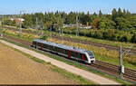 1648 425-4 (Alstom Coradia LINT 41), eingesetzt auf der Verst�rker-RB 47 und fotografiert am Birkhahnweg in Halle (Saale).