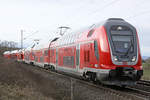 DB 446 001 Main-Neckar-Ried Express am 27.12.17  13:15 nördlich von Salzderhelden am BÜ 75,1 in Richtung Hannover